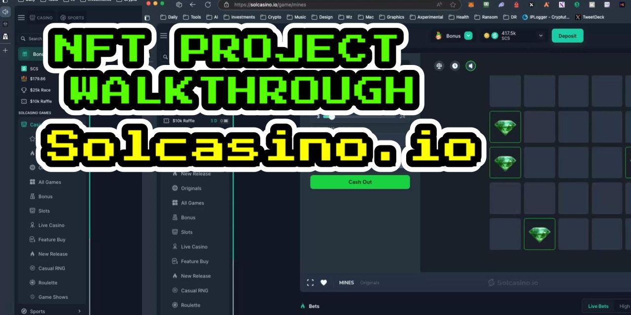 Solcasino Review and Walkthrough of the Solana NFT Project